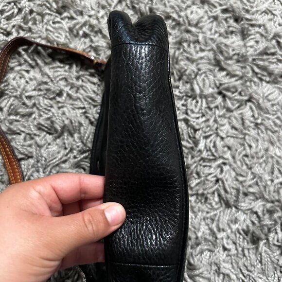 Coach Black Leather Mini Bag with Turn Lock - Picture 5 of 8